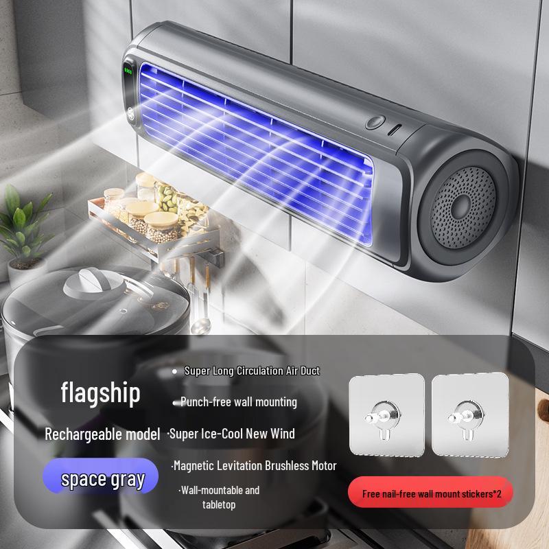 Aibasha USB Rechargeable Mini Desktop Fan for Home and Office 2000mAh