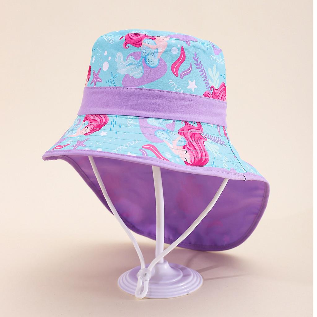 Unicorn Kids Fisherman Hat With Wide Brim For Summer Beach Sun Protection