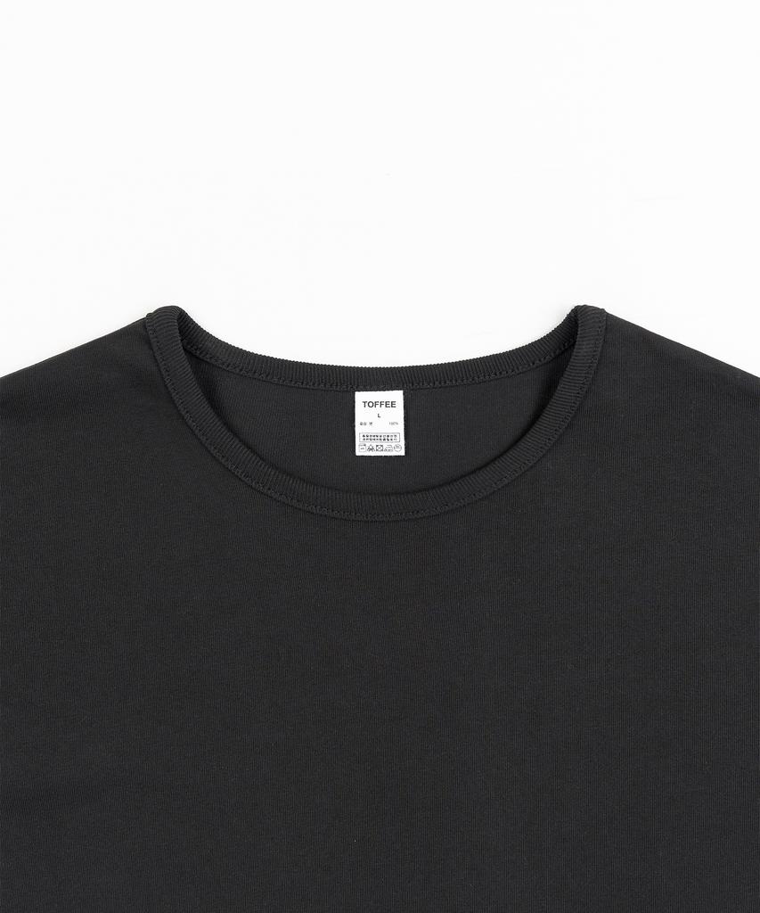 TOFFEE Slim Crop Long Sleeve (Black)