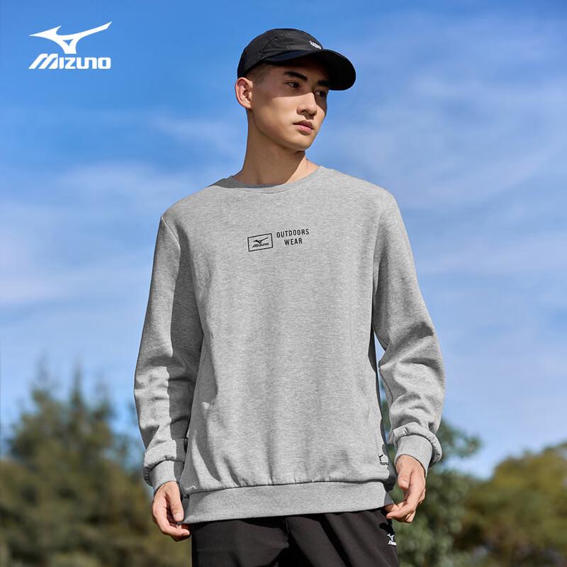 MIZUNO Men's Outdoor Casual Long-Sleeve Round Neck Sweatshirt