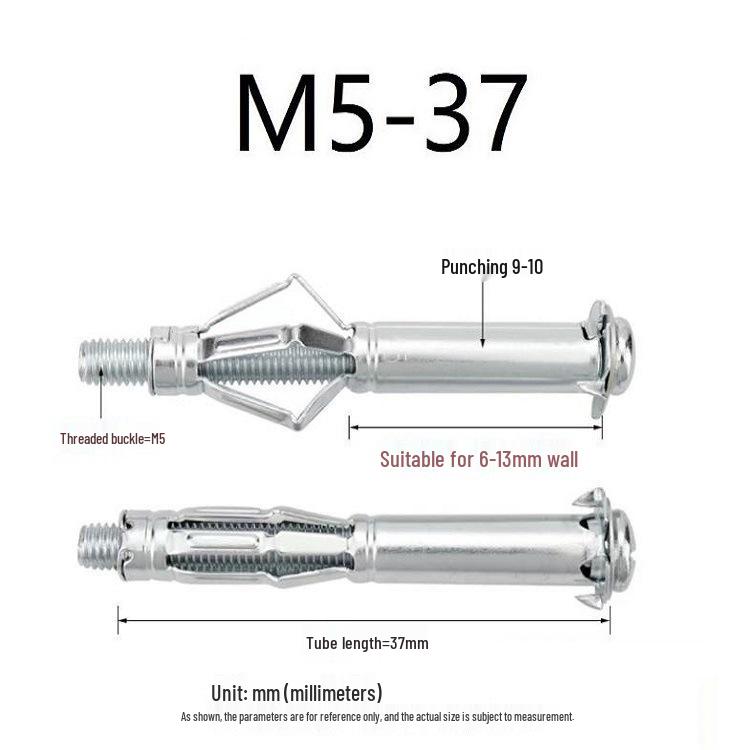 Hollow Wall Gecko Screw Drywall Anchor Expansion Bolt