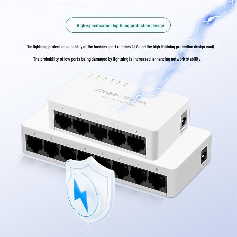 

Ruijie RG-YS08 8-Port Fast Ethernet Unmanaged Switch