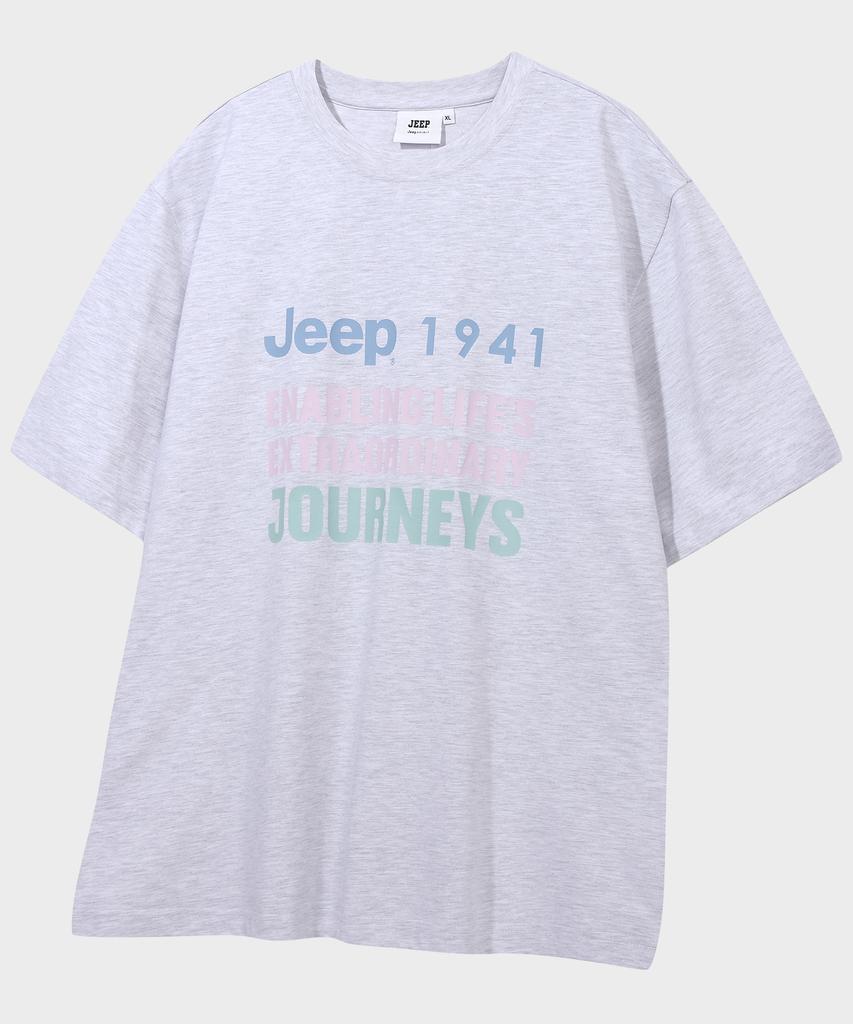 JEEP Jeep Lettering Short Sleeve T-Shirt (Jr5Tsu144Mw)