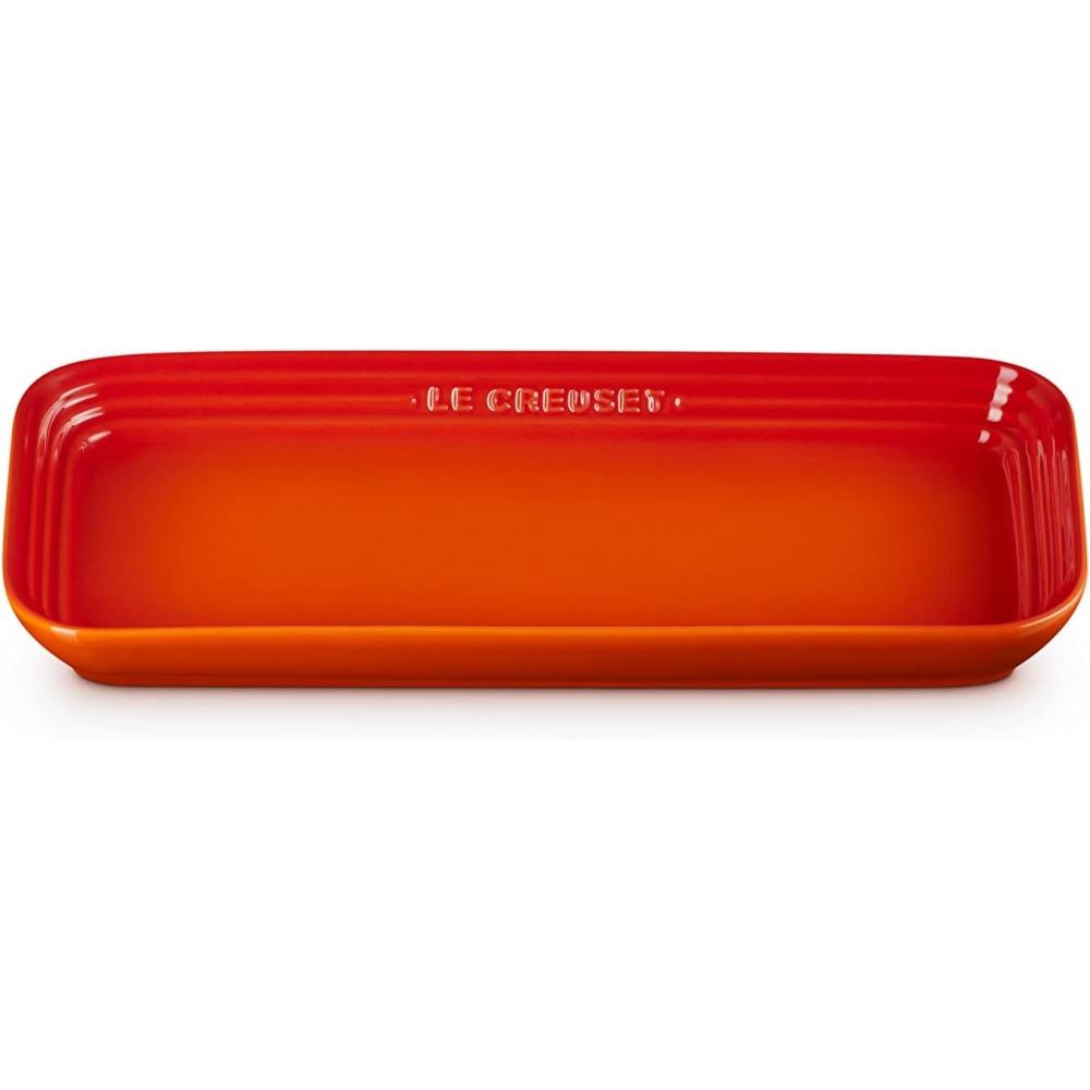 Le Creuset Rectangular Plate 25cm Orange