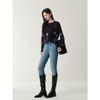JOEONE Anna Cole Jacquard Crew Neck Wool Sweater