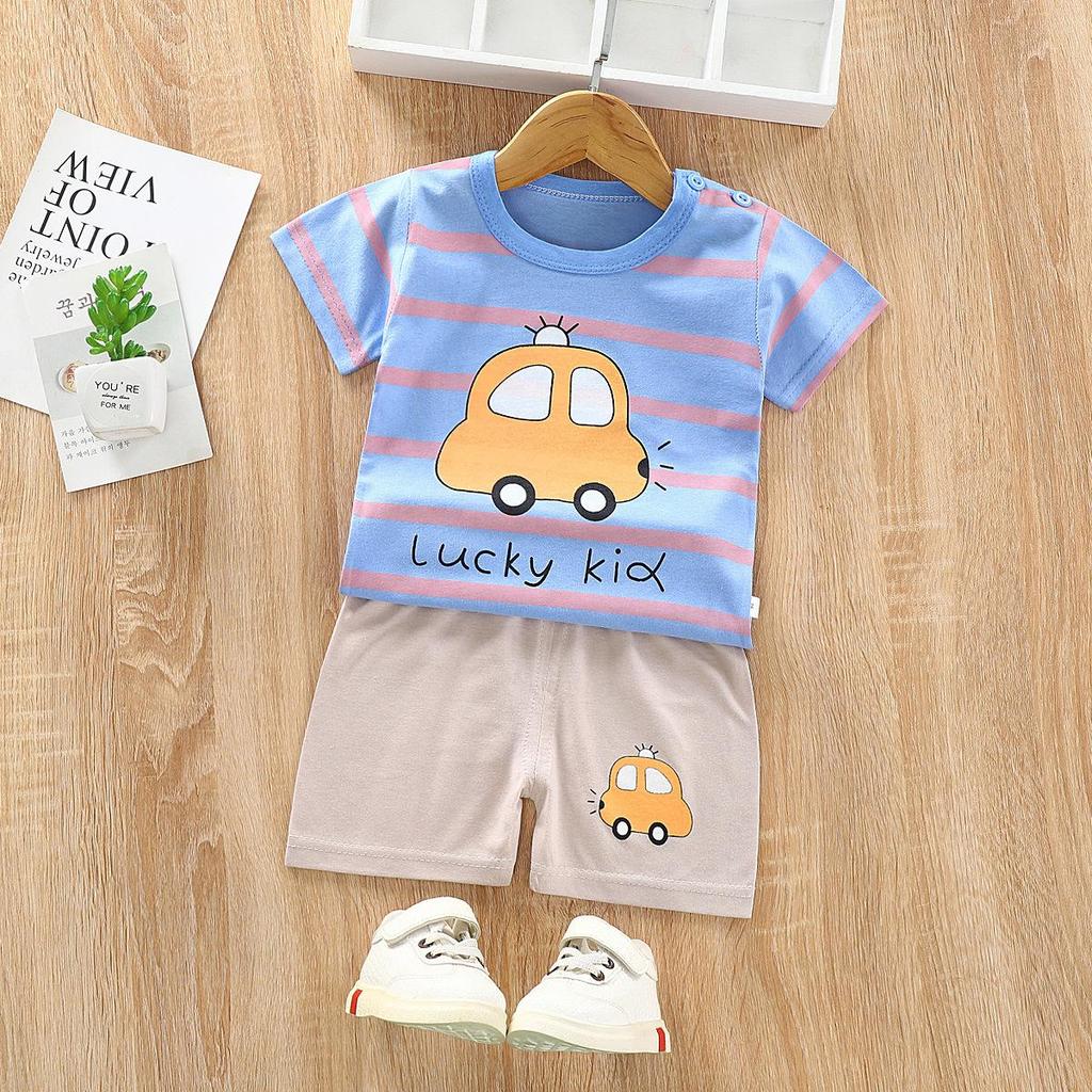 Kinder T-shirt met korte mouwen + shorts Set zomer
