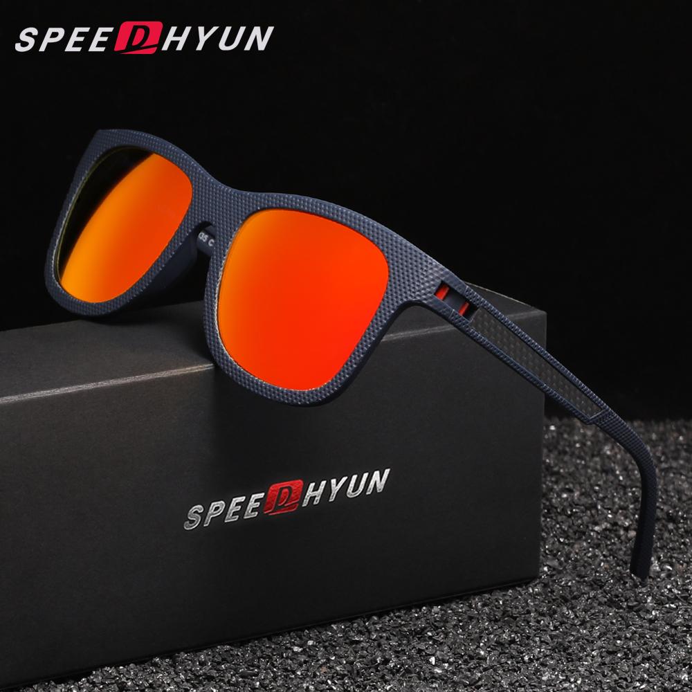 SPEEDHYUN поляризованные солнцезащитные очки Anti-UV400 для мужчин и женщин с антибликовыми зеркальными линзами, легкие очки