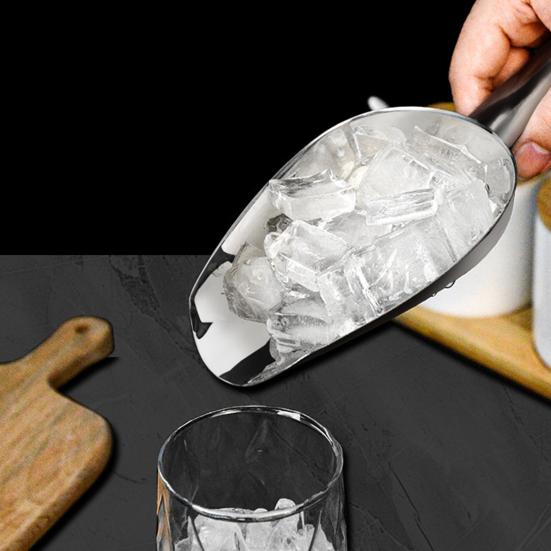 Stainless Steel Multi-Use Shovel Heavy-Duty Ice Food Pet Food Shovel Rust-Resistant & Easy-Clean Kitchen Shovel for Kitchen BBQ Pet Feeding
