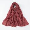 47 Colors Winter Hijab Fluffy Cotton Polyester Scarf Soft Pashmina Warm Neck Wrap Women Plain Fashion Cosy Shawl Shemagh