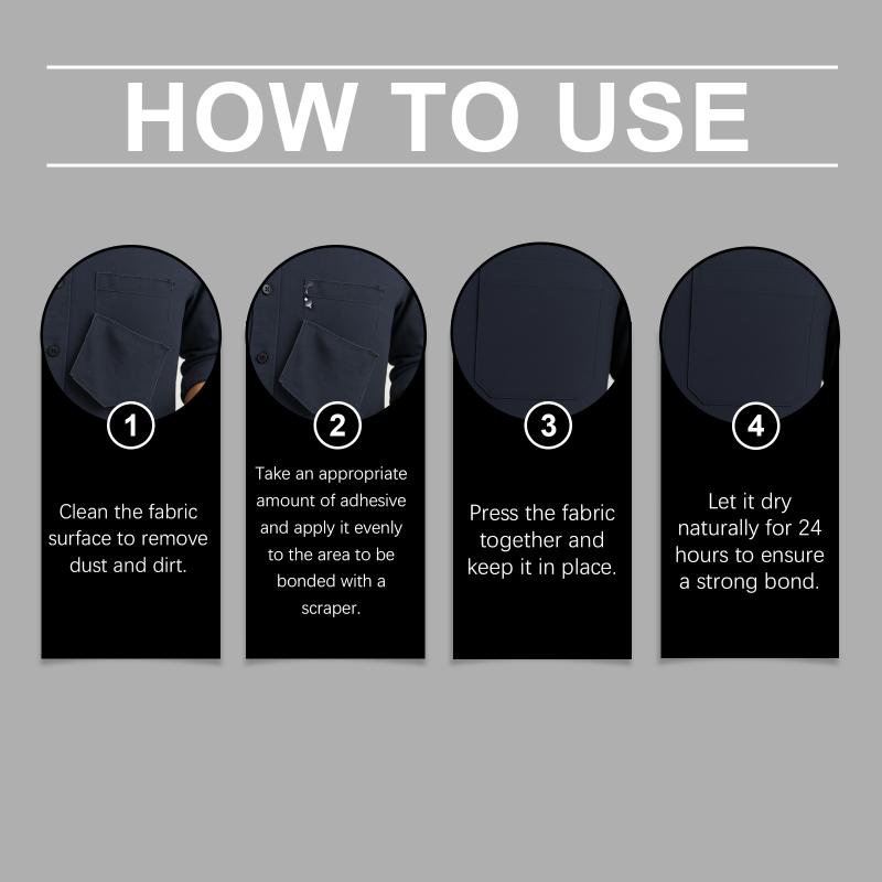 Fabric Glue Quick Dry Fabric Patching Glue Versatile Fabric Repair Seam Adhesive Waterproof Agent For Clothing Textiles
