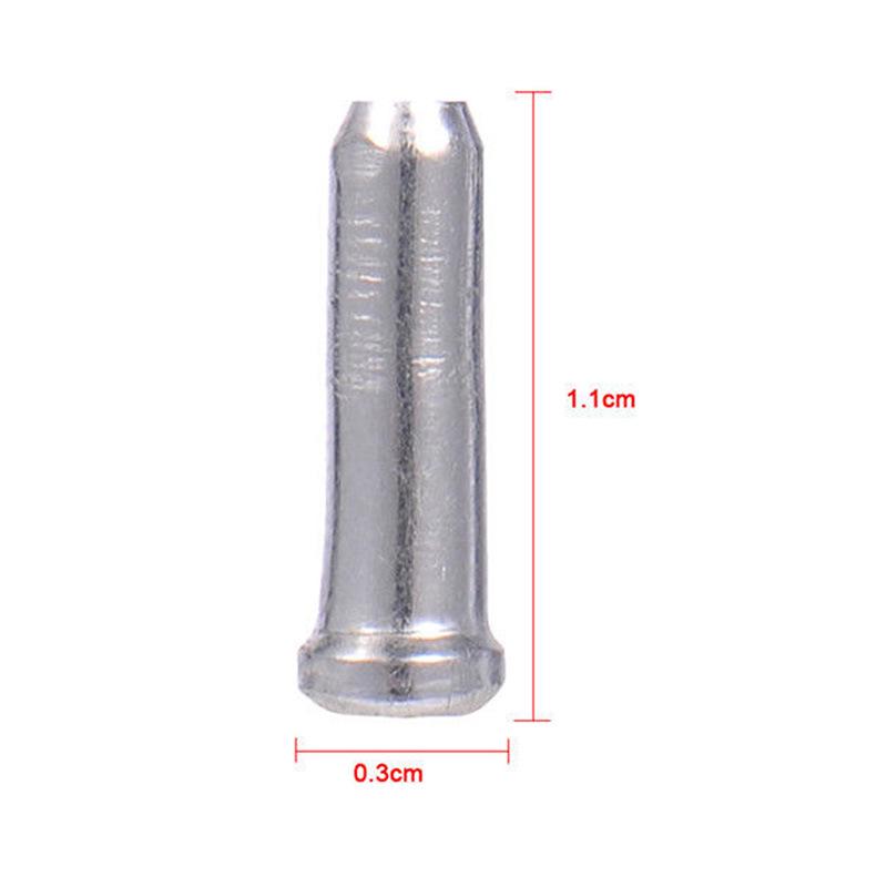 Mixed Color Bicycle Cable End Caps Brake Shifter Aluminum, 50/100 Pcs