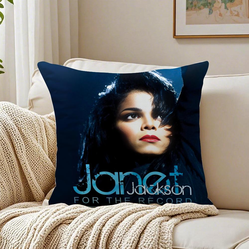 Cute JJanetS JJacksonS Cushion Cover Pillowcase Antidustmite living Room Sofa Decor Cushion Room