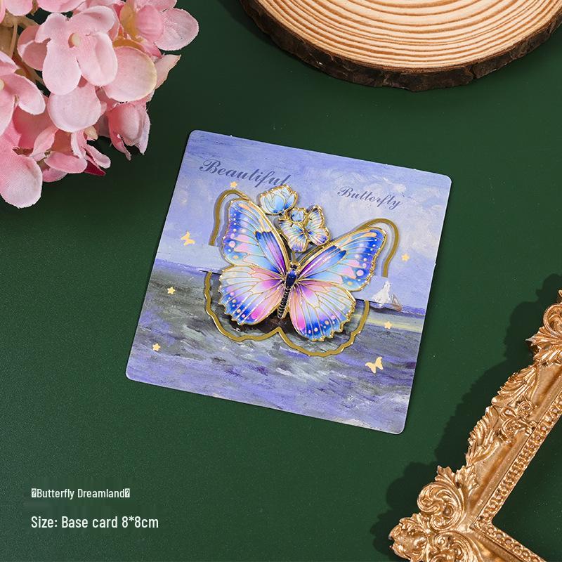 Retro Butterfly Metal Bookmark - Exquisite Chinese-Style Gift for Teachers