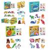 Wooden Puzzle Set Farm Forest Ocean Traffic Themes