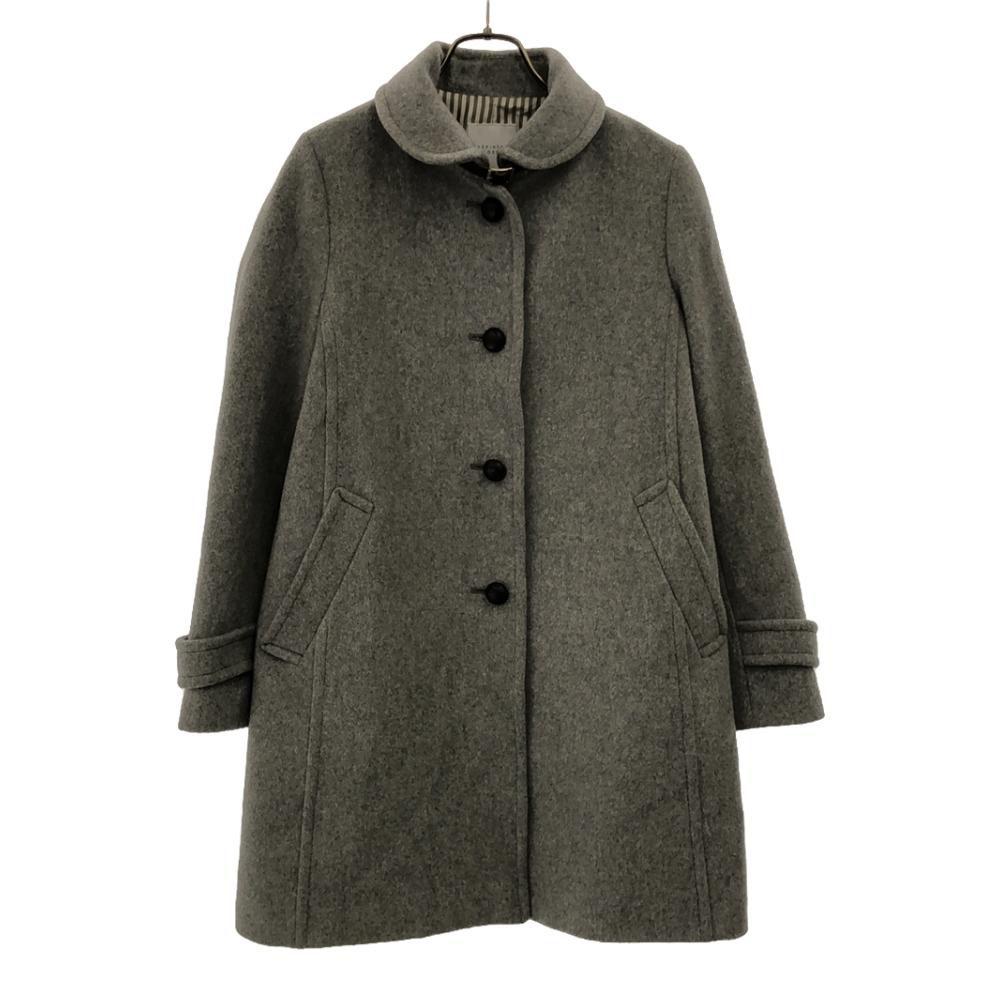 MACKINTOSH PHILOSOPHY Wool Blend Sanyo Shokai coat Neck belt Round collar Women Used