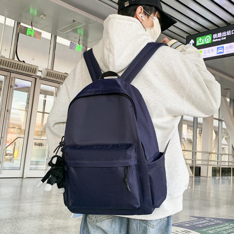 Backpack Men's Backpack Large Capacity New Men's Middle School Student Junior High School Student High School Student School Bag Women