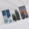 2Pcs/Pack Magnetic Bookmark Beautiful Scenery Clouds Simple Literary Pattern Bookmark Reading Tool School Office Supplies