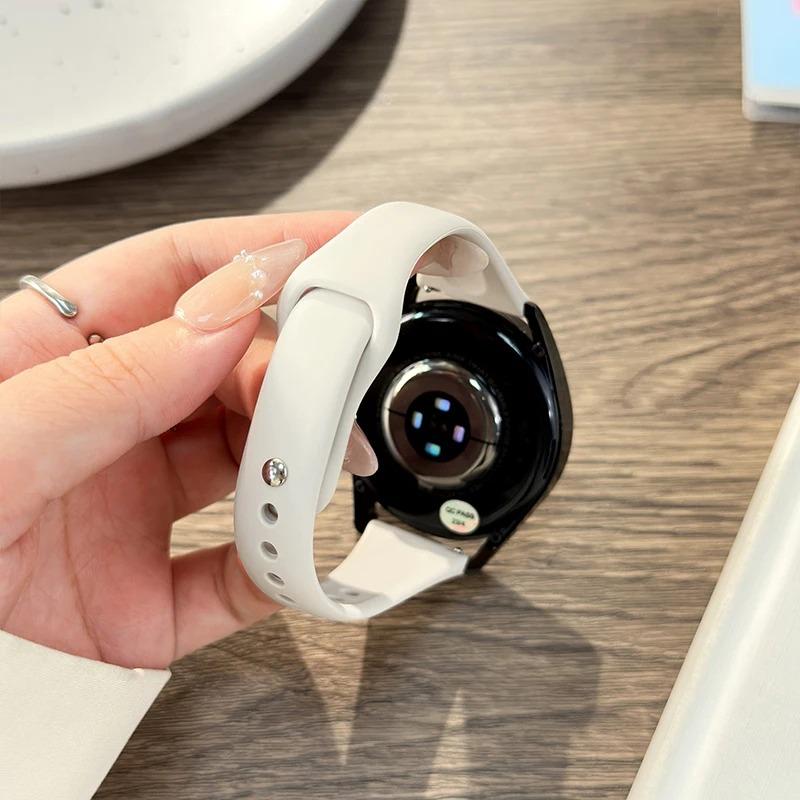 18mm 20mm 22mm Slim strap For Samsung Galaxy watch 7/6/5/pro/4 Silicone bracelet Huawei watch GT 4-2e-3-3 pro 46mm xiaomi watchbands