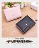 Korean Style Mini Tri-Fold Coin Purse: Fashionable Dual-Use Card Holder & Wallet for Female Students