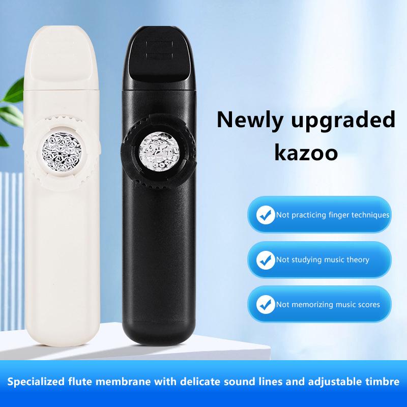 Creative Kazoo Instrument Professional Portable Accompaniment Kazoo With Lanyard Lightweight Wind Instrument Music Lover 1Pc