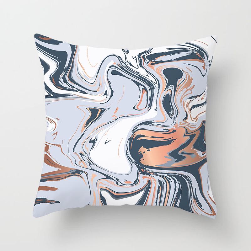 Car Cushion Cover Geometric Gold Print Sofa Square Pillow Cover Cushion Cover Home Furnishings