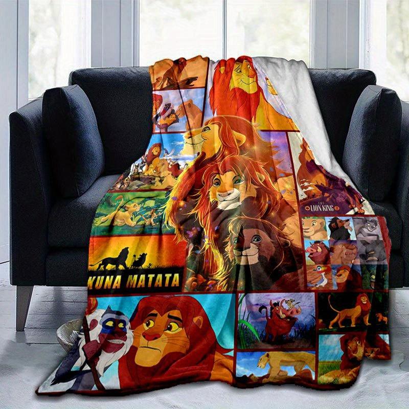 The Lion King Blanket Ultra-Soft, Warm, Cozy Throw for Living Room, Sofa, Four Seasons Travel Accessory Cute Cartoon Character Home Decoration
