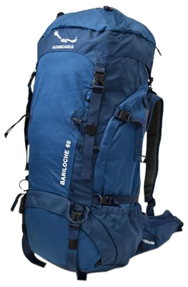 

[Aconcagua] Aconcagua Bariloche 60L Rucksack Backpack Mountaineering Large Capacity (Blue)