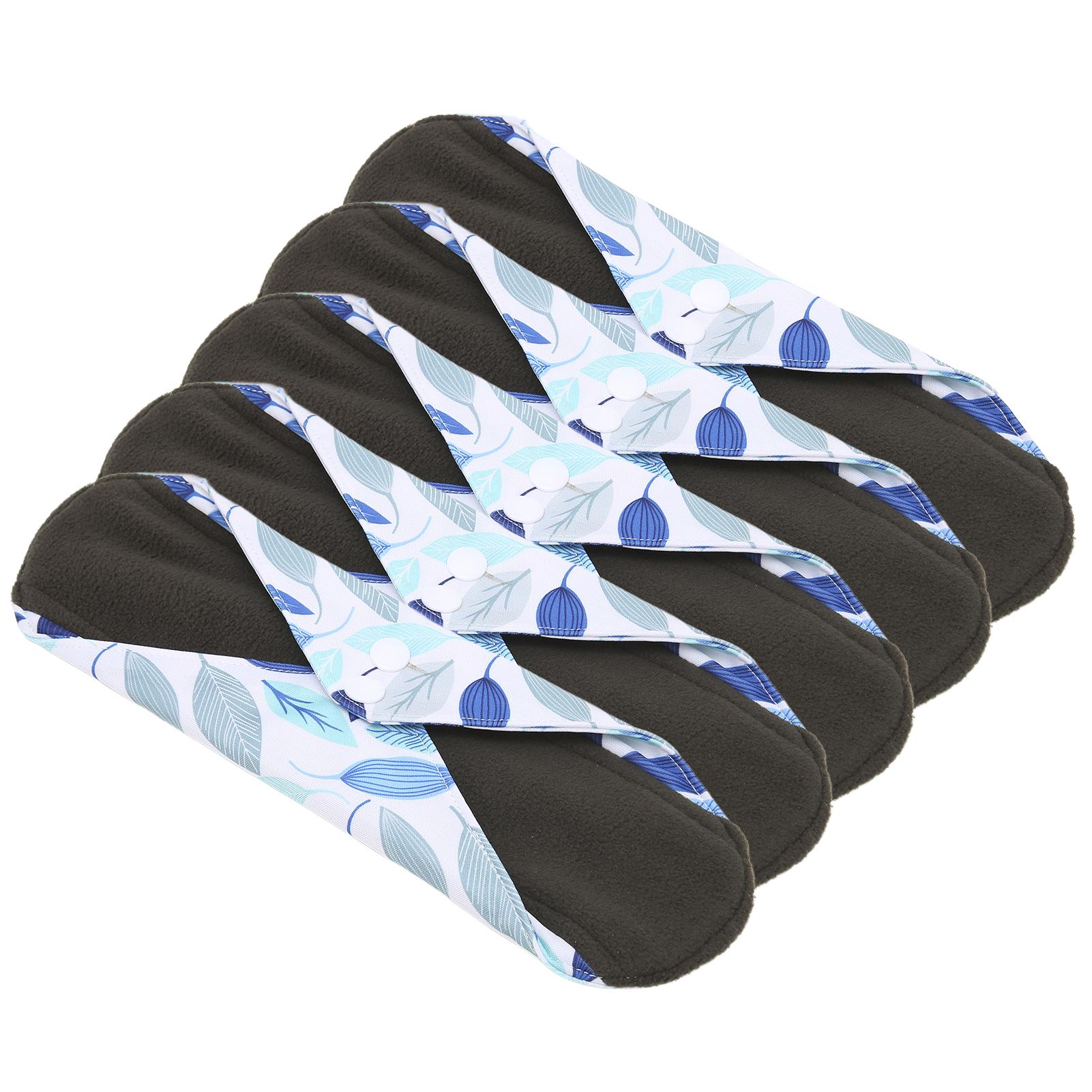 5 шт. Женские гигиенические прокладки, моющиеся, многоразовые, сильное впитывание, женские менструальные прокладки#G57