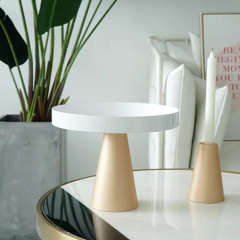 Stojany na dorty s vysokými nožičkami, dřevěná základna, úložné dekorace na svatební dorty, nástroje pro fondán, držáky na košíčky, domácí úložné držáky WY51228