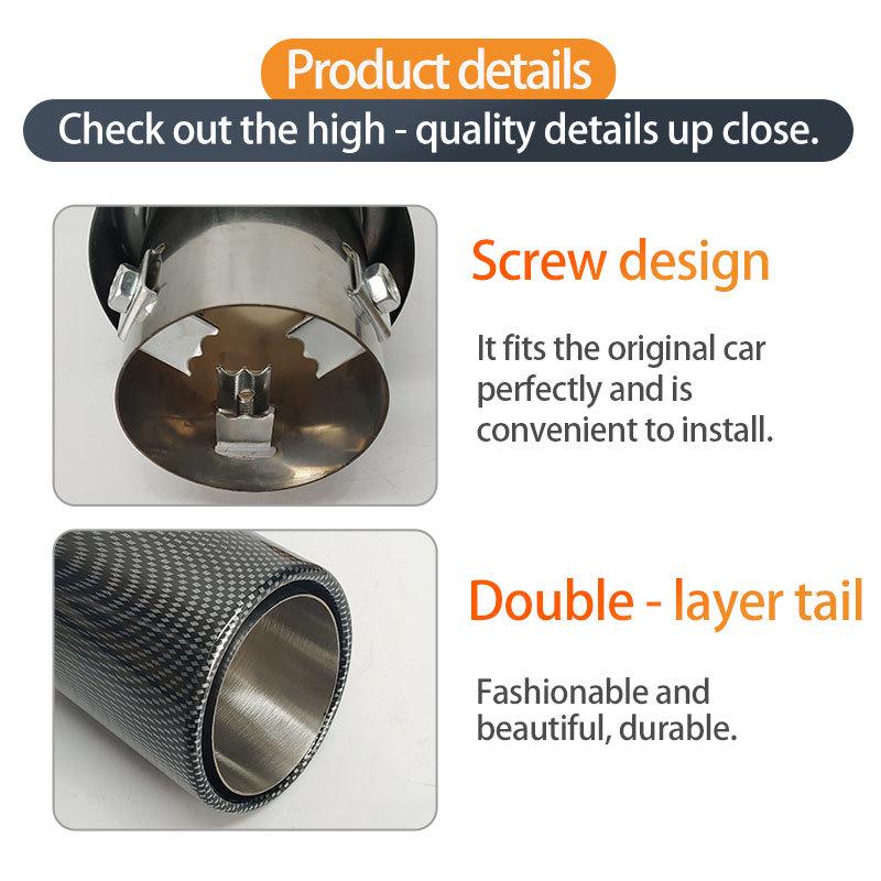 AK Scorpion Logo Exhaust Pipe for 5.2-5.8CM Tailpipes, Water Transfer Printed for Car Modification