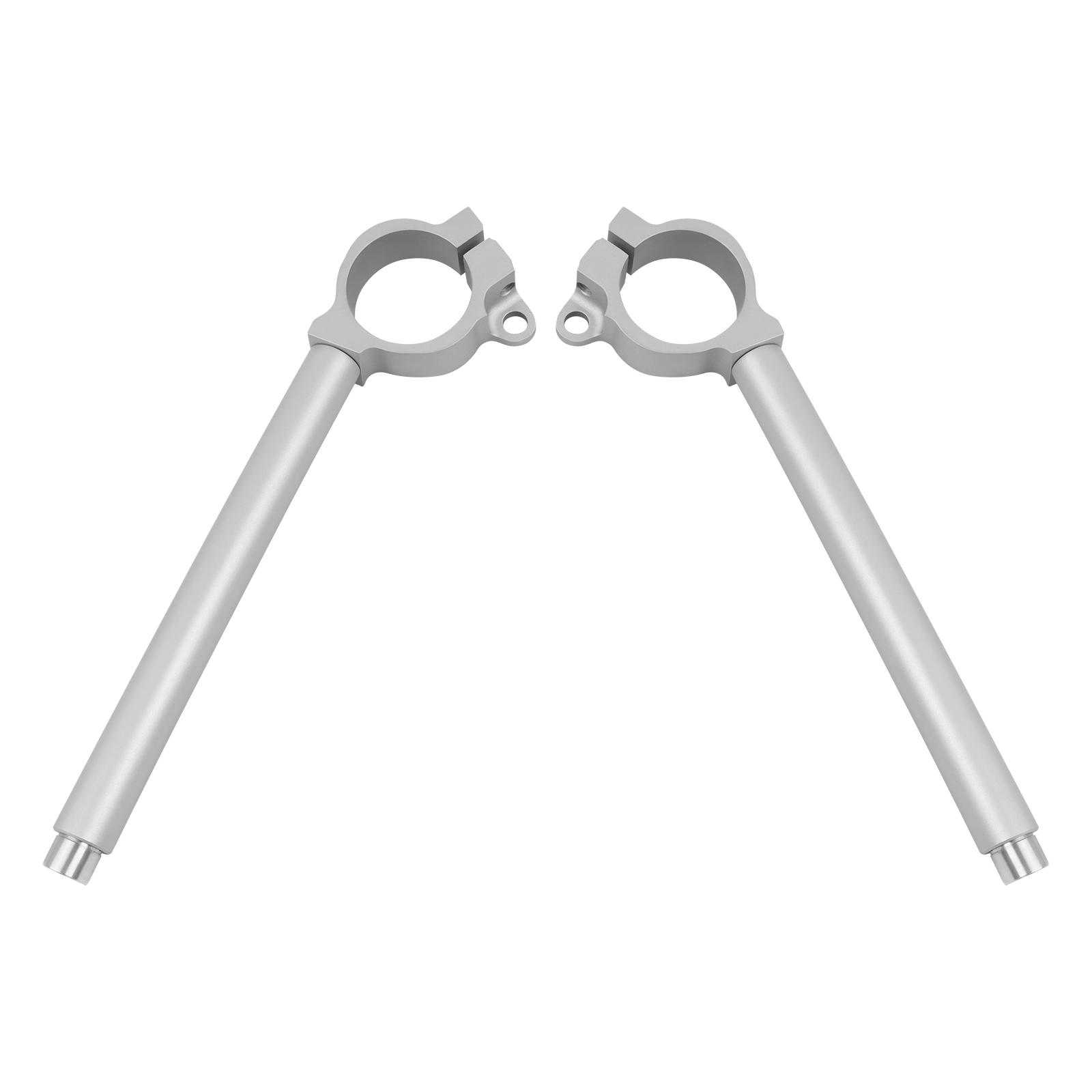 

49 мм вилка труба подъем клип-на руле клип-на мотоцикле руль ручки для Kawakaki NINJA ZX-6R ZX6R ZX 6R 2009-2014 2013 серебряный