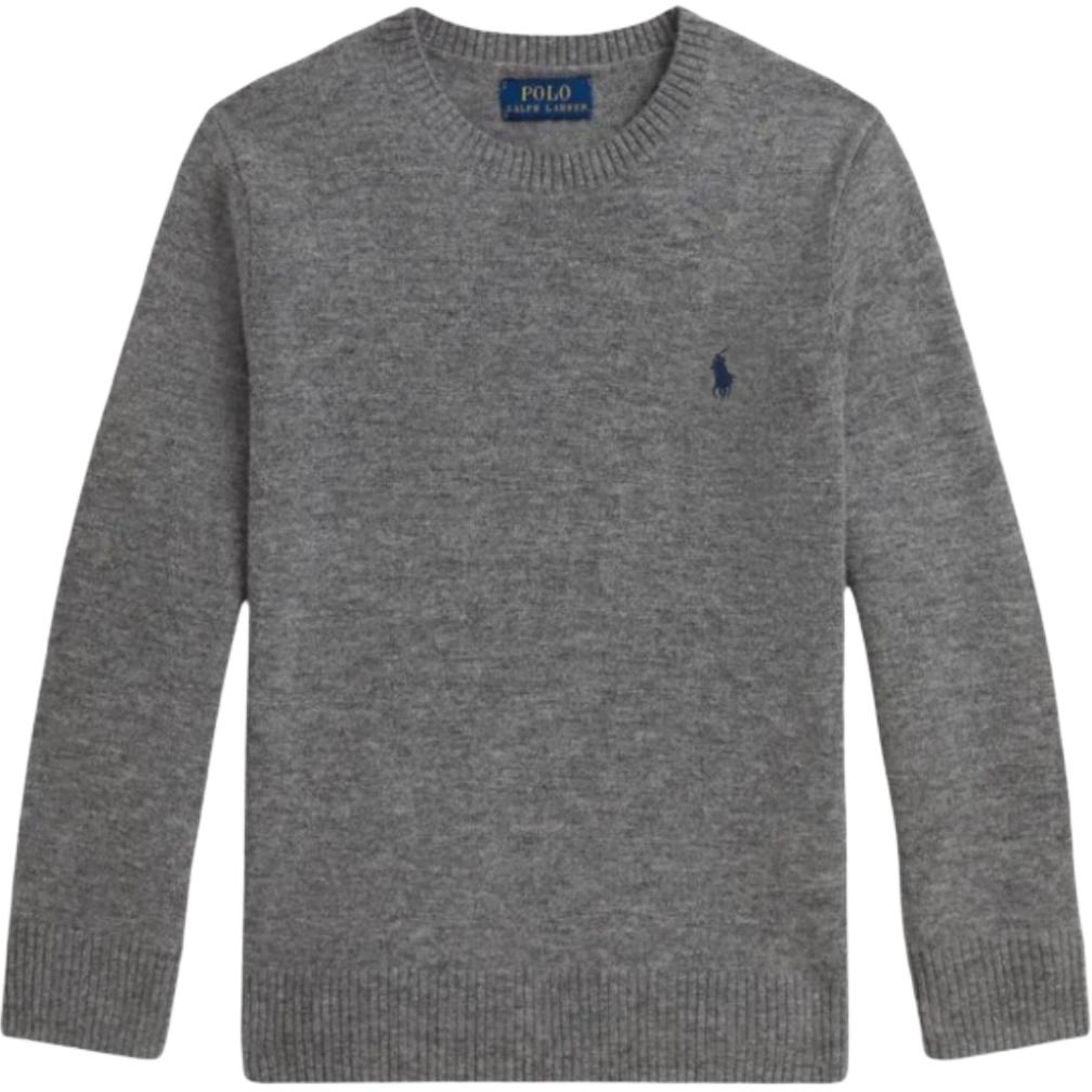 Свитер женский Polo Ralph Lauren с вышитым логотипом однотонный с круглым вырезом с длинным рукавом шерстяной 211685218-010 L 12600₽