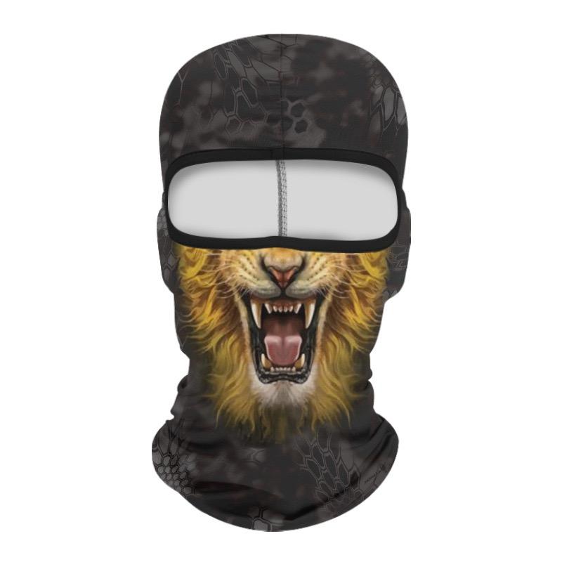 Skull Print Balaclava Face Mask, Ice Silk Cooling Breathable Sun Protection Full Face Cover for Cycling Running Hiking Outdoor Sports
