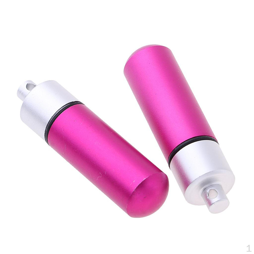 

2x алюминиевый брелок для кемпинга на открытом воздухе, круглый контейнер для бутылок, розово-красный