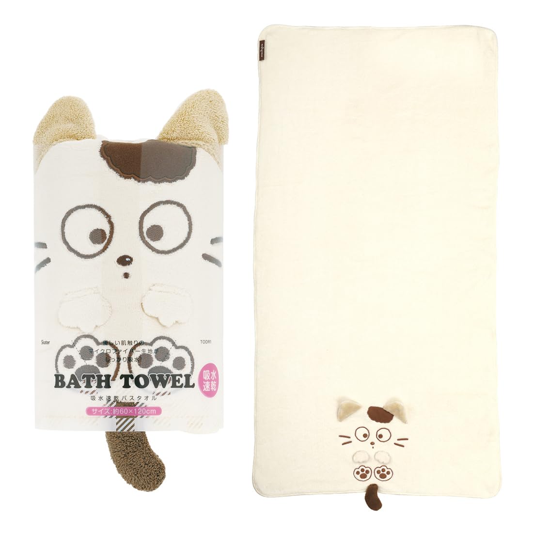 

Skater Water Absorbent Quick Drying Bath Towel Tama Friends Do you know my 60cm x 120cm & Tama TODR1-A