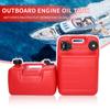 12L Marine Outboard Fuel Tank Oil Box Portable Boat Yacht Engine With Connector Red Plastic Anti-static Corrosion-resistant