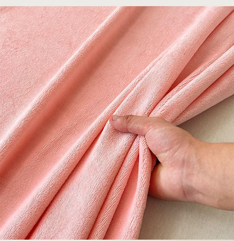 Winter Plüsch Korallenfleece Samtdecke - Doppelgröße, Dick & Warm für Wohnheime und Gemütliche Betten