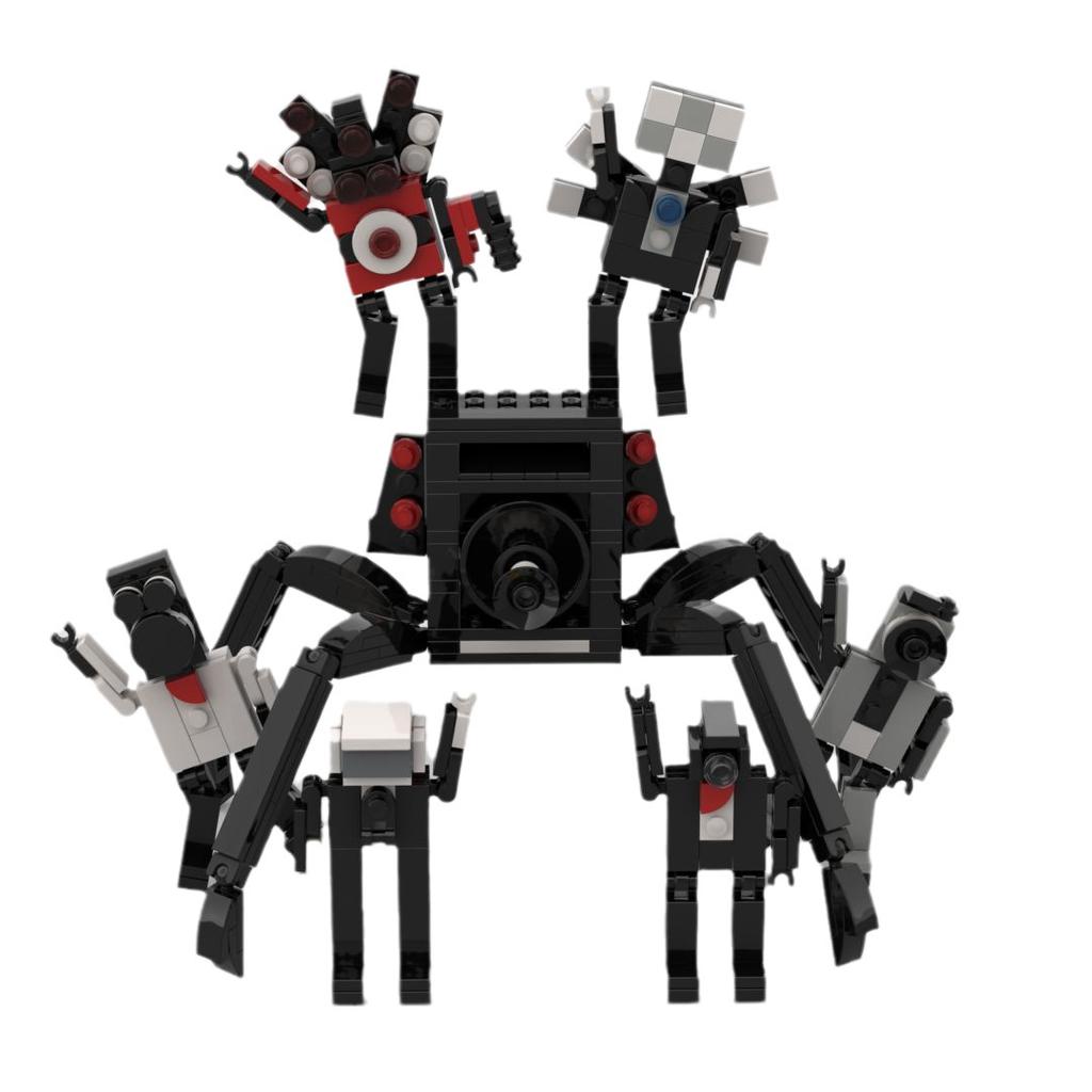 Audio Spider Toilet Man And Monitor Man Toy Titan Audio Tv Man Building Block