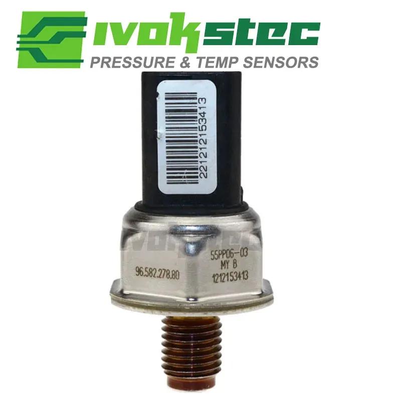 Original Fuel Rail Pressure Sensor 55PP06-03 For Peugeot 107 206 207 307 308 407 Partner 1.4 1.6 Hdi