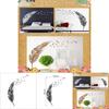 Premium Quality Removable Flying Feather Design Wall Stickers For Elegant Home Decor