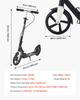 VEVOR Kick Scooter for Kids Ages 8+, Teens & Adults, 2-Wheel Toddler Scooter with Adjustable Height Handlebar, Wide Anti-Slip Deck