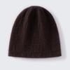 Autumn and Winter Double-strand% Pure Cashmere Knitted Hat Men's and Women's Retro Warm Casual Versatile Square Hat