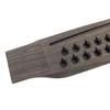 15pcs Acoustic Guitar Bridge Rosewood Slotted Bone Nut and Saddle 12 String