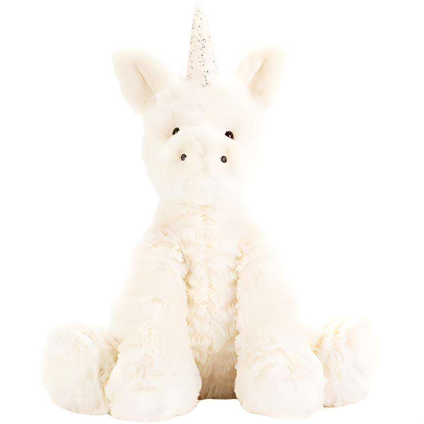 

JELLYCAT Серия «Волнистый мех» Животное Единорог Милая Белая Кукла Плюшевая Кукла 23 см в высоту