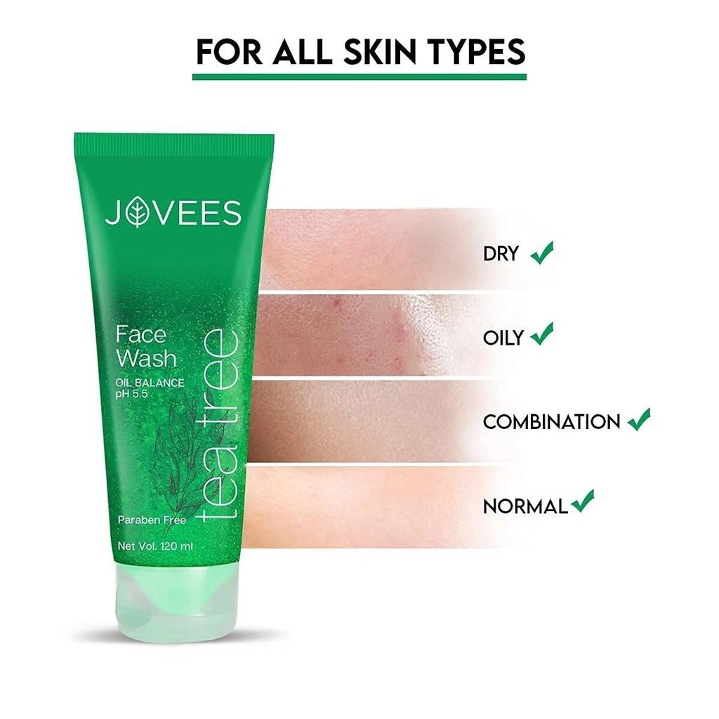 Tea Tree Oil Control Face Wash For Oily and Sensitive Skin Daily Use for Healthy