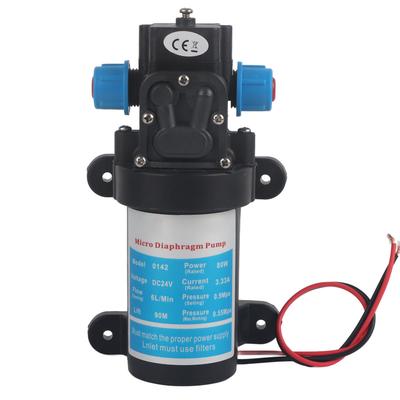 Mikro Membranpumpe Elektrisch Hochdruck DC Selbstansaugend Booster Autowäsche Reinigung 6Lmin(24V(