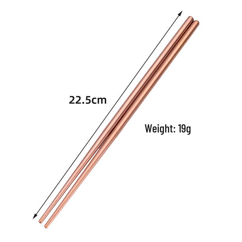Baguettes en acier inoxydable 304 galvanisées: Coloré, antidérapant, anti-brûlure, idéal pour un usage domestique et commercial.
