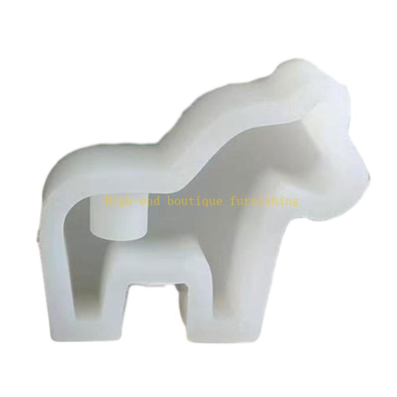 Animal Holder Silicone Mold Gypsum Concrete Horse Candlestick Molds China Mainland