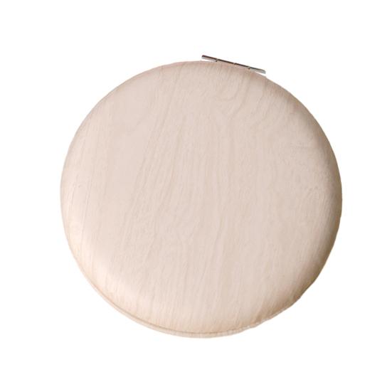 Wooden Grain Handheld Makeup Mirror, Portable Travel Double-sided Vanity Mirror, High Clarity Pocket Cosmetic Mirror for Women Girls