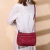 2023 Women's Soft Leather Crossbody Bag - Washed Leather, Large Capacity, Single Shoulder, Perfect for Mothers